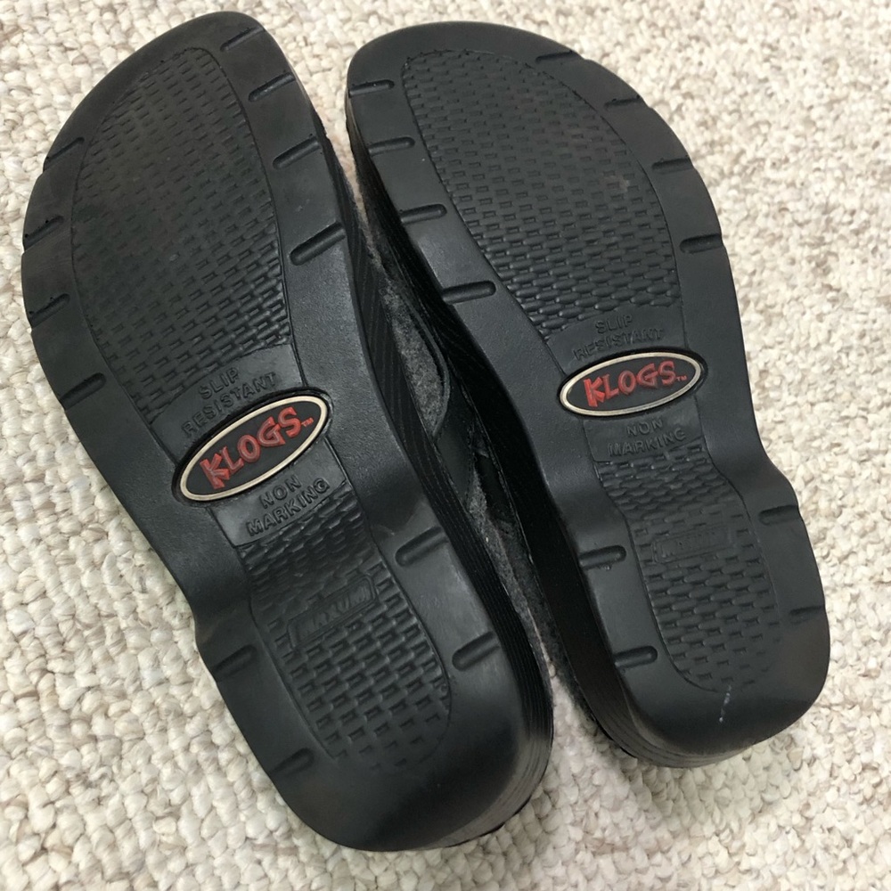 Klogs Charcoal and Black Slip-Ons - Picture 5 of 6